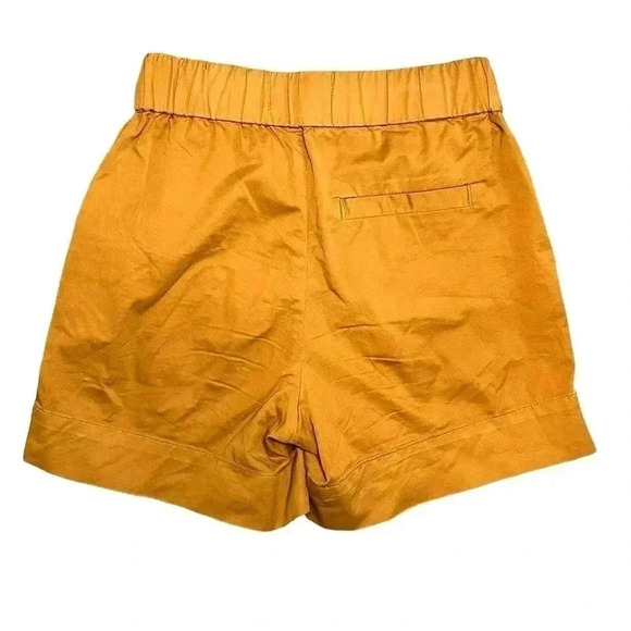 Everlane Women's Linen Boxer Shorts Size 00 Elastic Waist Tawny Brown - Picture 4 of 4